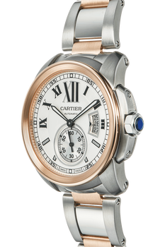 Calibre de Cartier Rose Gold and Stainless Steel Automatic