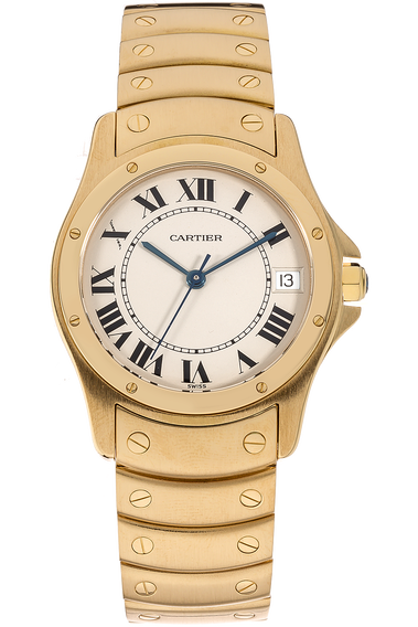 Pre Owned Cartier Santos Ronde Yellow Gold Automatic