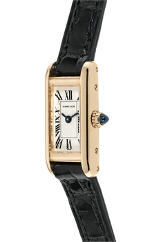 Tank Allongee Yellow Gold Quartz