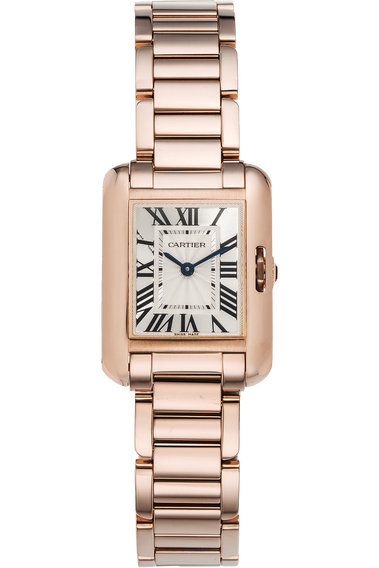 Pre Owned Cartier Tank Anglaise Rose Gold Quartz