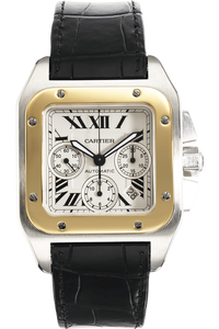 Santos 100 Chronograph Yellow Gold and Stainless Steel Automatic