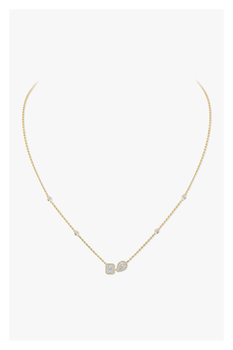 My Twin Necklace in Yellow Gold