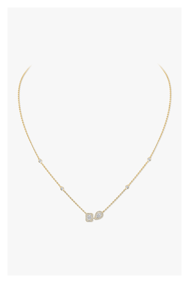 My Twin Necklace in Yellow Gold