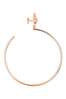 CHANEL Fine Jewelry EXTRAIT DE CAMÈLIA HOOP EARRINGS
