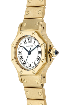 Santos Ronde Circa 1980's Yellow Gold Automatic