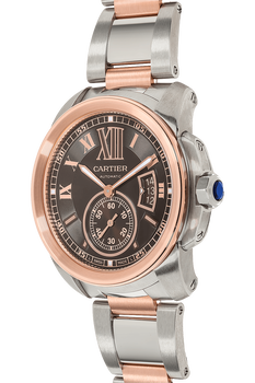 Calibre de Cartier Rose Gold and Stainless Steel Automatic