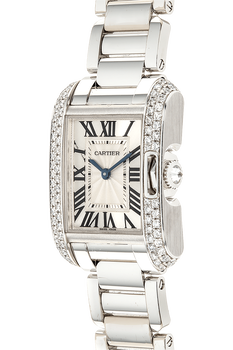 Tank Anglaise White Gold Quartz