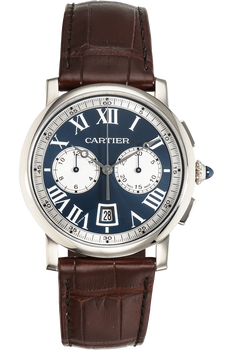 Rotonde de Cartier Chronograph White Gold Automatic