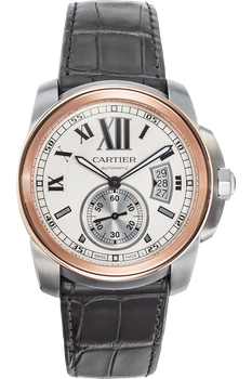 Calibre de Cartier Rose Gold and Stainless Steel Automatic