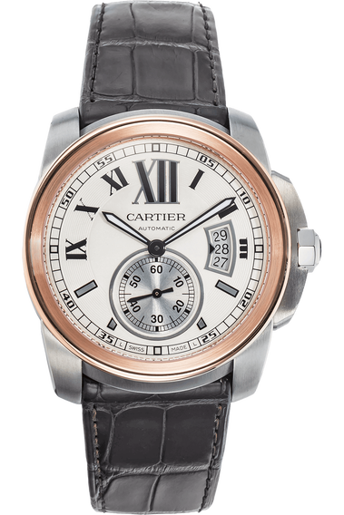 Calibre de Cartier Rose Gold and Stainless Steel Automatic