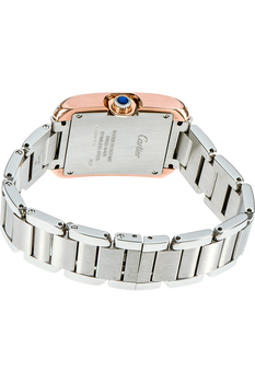Tank Anglaise Rose Gold and Stainless Steel Quartz