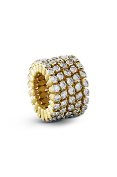 Serafino 5-row Ring Bracelet in Yellow Gold
