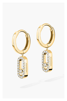 Move Uno Hoops in Yellow Gold