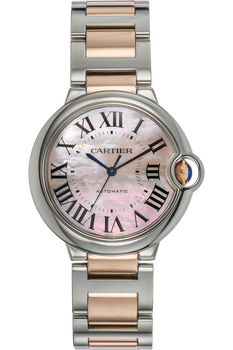 Ballon Bleu Rose Gold and Stainless Steel Automatic