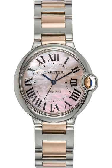 Ballon Bleu Rose Gold and Stainless Steel Automatic