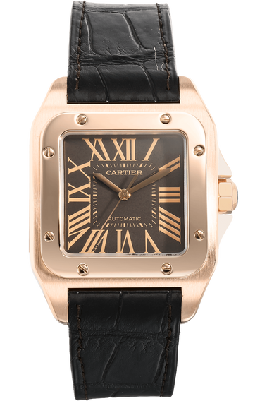 Santos 100 Rose Gold Automatic