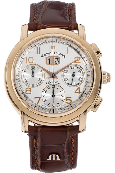 Pre Owned Maurice Lacroix Masterpiece Flyback Chronograph Rose Gold Automatic