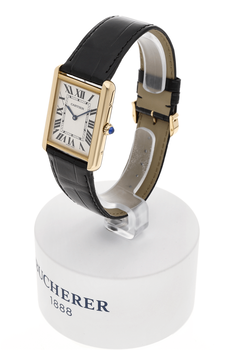 Tank Solo Yellow Gold and Stainless Steel Quartz