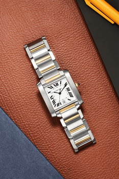 Tank Francaise Yellow Gold and Stainless Steel Automatic