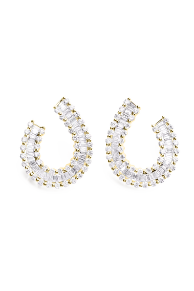 Baguette Love Earrings