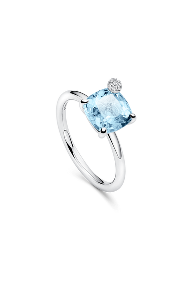 Peekaboo Aquamarine Ring
