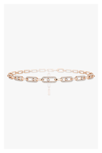 Move Uno Choker in Pink Gold