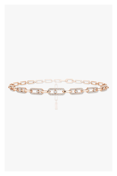 Move Uno Choker in Pink Gold