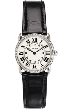 Ronde Louis Cartier White Gold Quartz