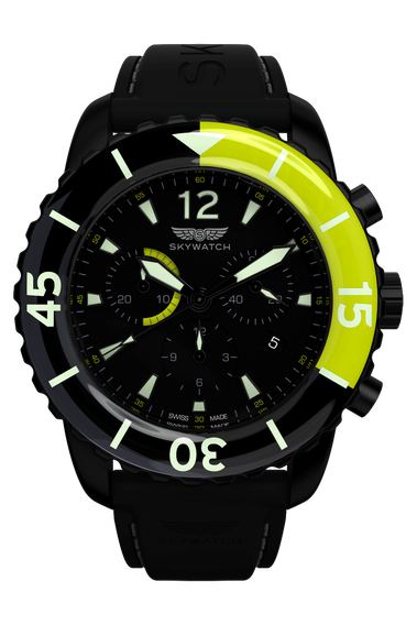 44mm Chrono Black IP