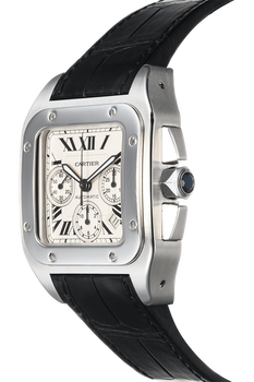 Santos 100 Chronograph Stainless Steel Automatic