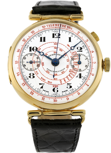 Chaux-De-Fonds Circa 1920&#39;s Yellow Gold Manual