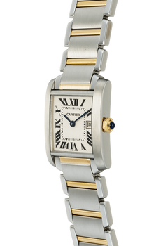 Tank Francaise Yellow Gold and Stainless Steel Quartz