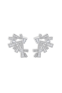 Rock Diamonds Cluster Earrings