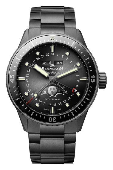 Fifty Fathoms Bathyscaphe Quanti&egrave;me Complet Phases de Lune