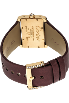 Tank Divan Yellow Gold Quartz