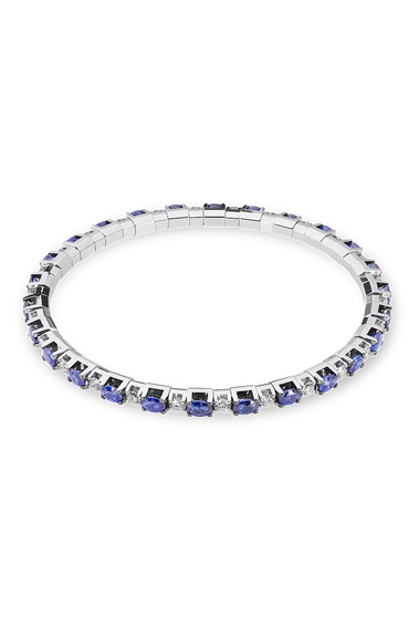 Classics Sapphire and Diamond Stretchy Bracelet