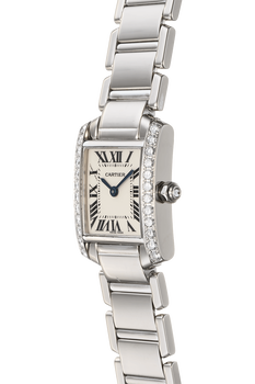 Tank Francaise White Gold Quartz
