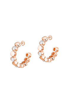 D-Vibes Hoops in Pink Gold