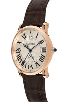 Rotonde Large Date Second Time Zone Rose Gold Automatic