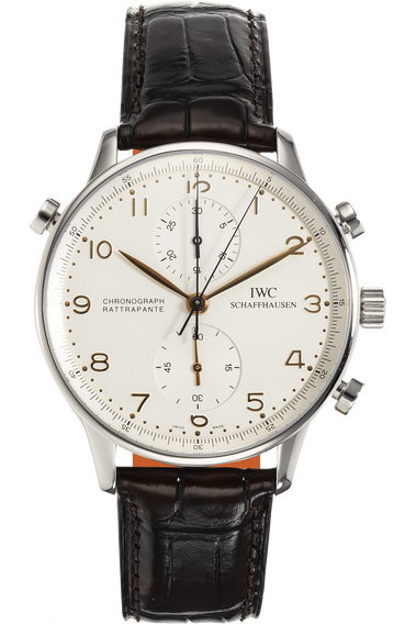 Portuguese Rattrapante Chronograph Stainless Steel Manual