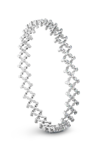 Serafino 5-row Ring Bracelet in White Gold