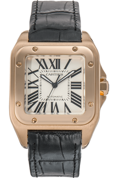 Santos 100 Rose Gold Automatic