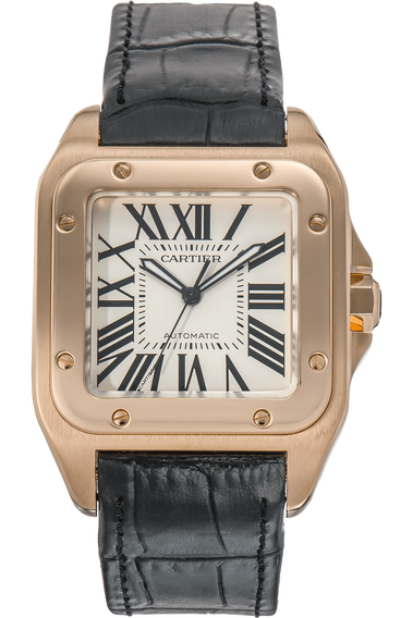 Santos 100 Rose Gold Automatic