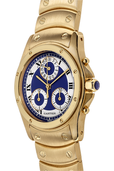 Santos Ronde Chronograph Yellow Gold Quartz