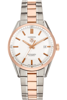 Carrera Calibre 5 Rose Gold and Stainless Steel Automatic
