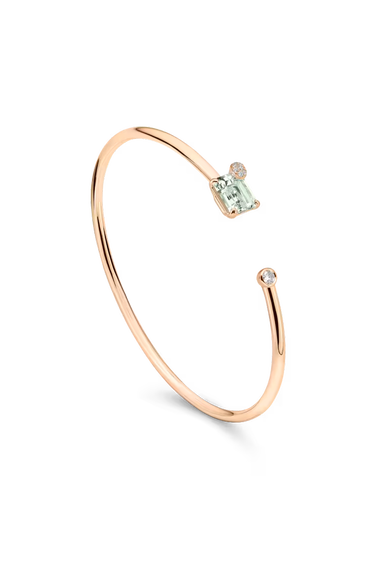 Peekaboo Prasiolith Bracelet