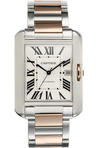 Tank Anglaise XL Rose Gold and Stainless Steel Automatic