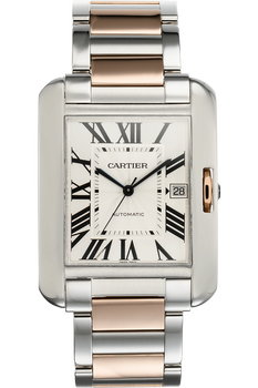 Tank Anglaise XL Rose Gold and Stainless Steel Automatic