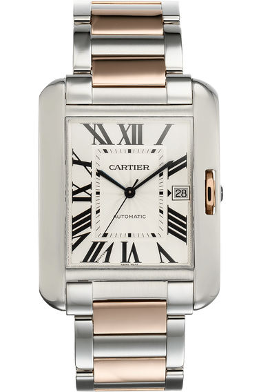Tank Anglaise XL Rose Gold and Stainless Steel Automatic