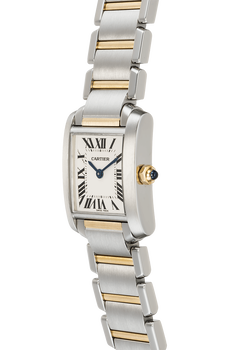Tank Francaise Yellow Gold and Stainless Steel Quartz
